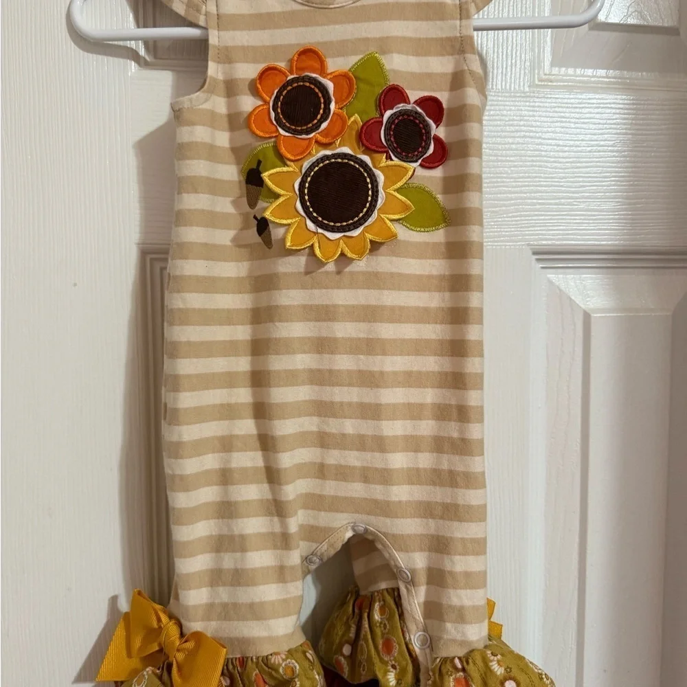 Ricrac & Ruffles Sunflower Romper